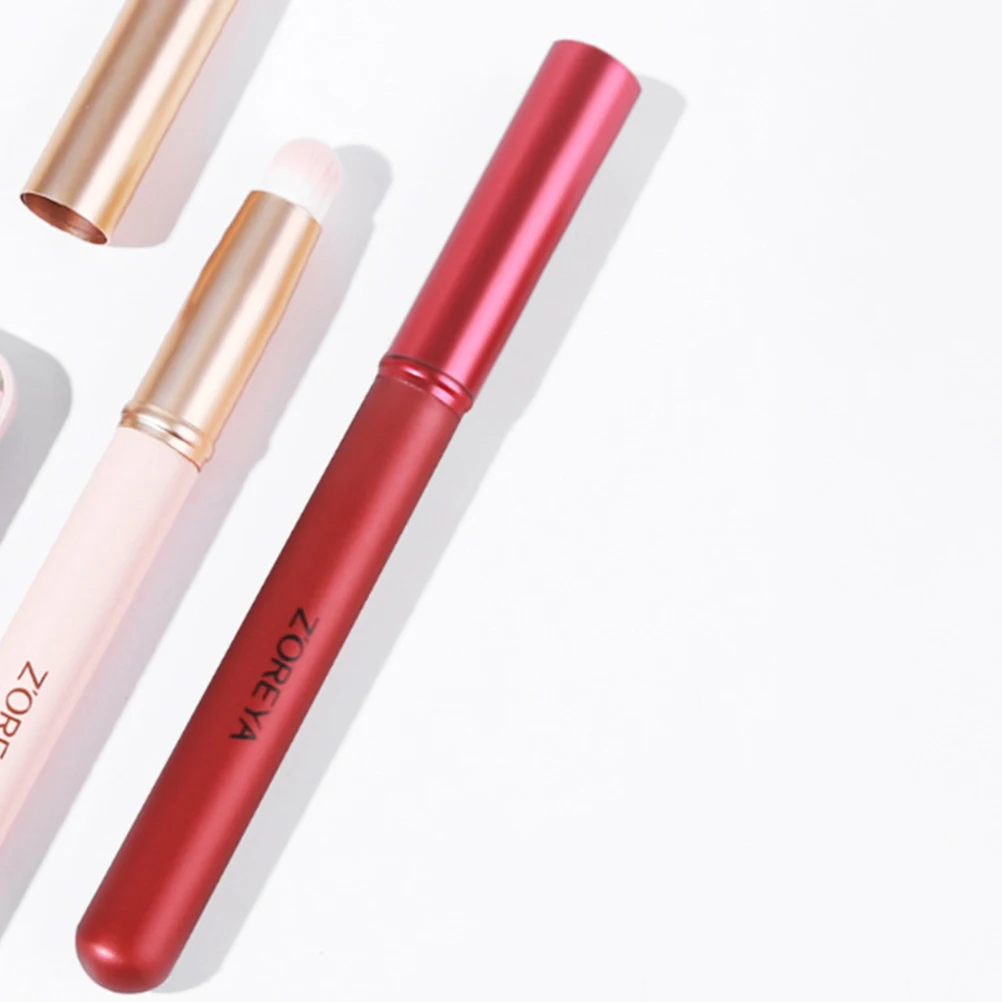 

Lip Brush Makeup Applicators Artificial Fiber Loose Powder Concealer Home Beauty Salon Save Powder Comfortable Grip Lipstick