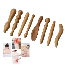 1Pcs Sandalwood Acupoint Stick Dial Stick Massage Stick Meridian Pen Foot Gourd Wave Shape Sole Acupoint Massage Tool﻿