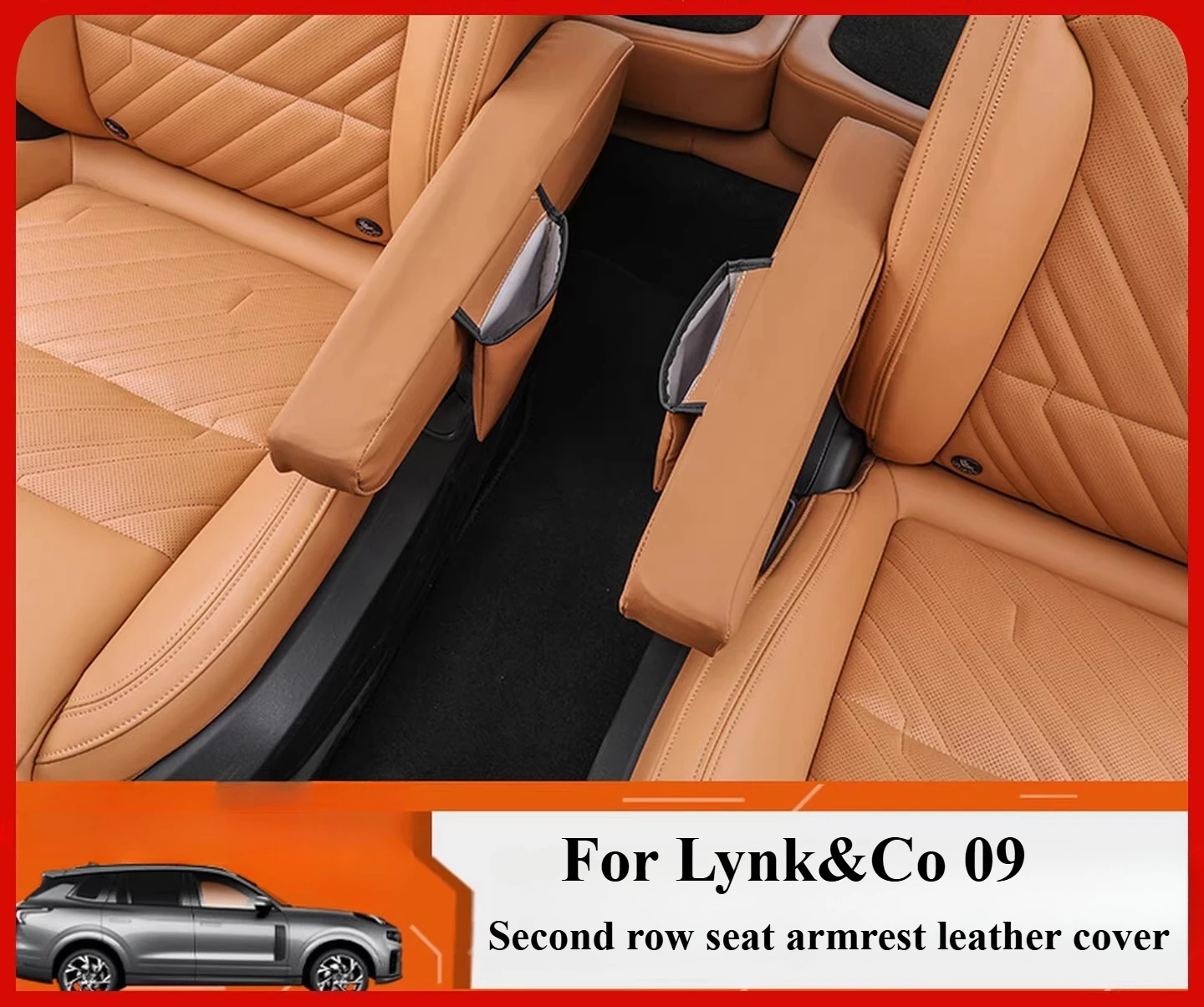 For Lynk&Co 09 second row seat gloves multifunctional storage bag storage and organization wear-resistant accessories