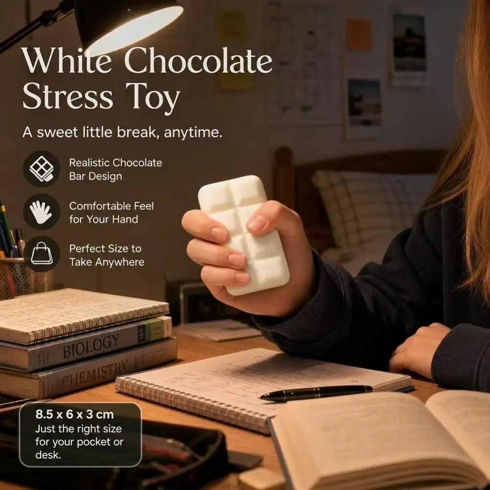 Handmade Crispy Chocolate Squishy Portable Lightweight Crunchy Chocolate Pincher Crunchy Sound Crackable Cracking Crispy Pinch