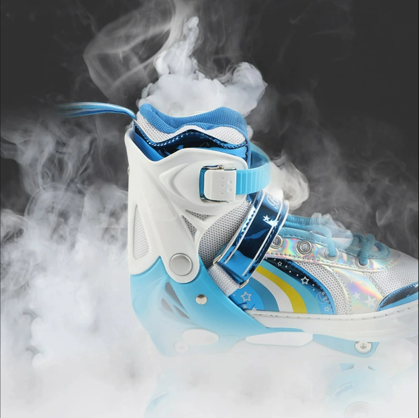 2027 Professional High-Top Non-flashing Double-Row Microfiber Leather style Slalom Quad Roller Skates for Boys and Girls Adult