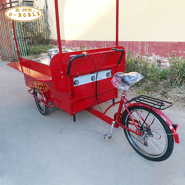 Hot Breakfast Tricycle Electric Fast Food Carts