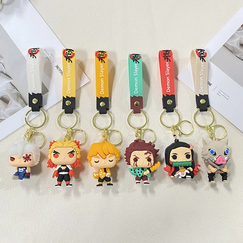 Fourth-Generation Q-Version Devil Fruit Sword Mini Figure Silicone Keychain