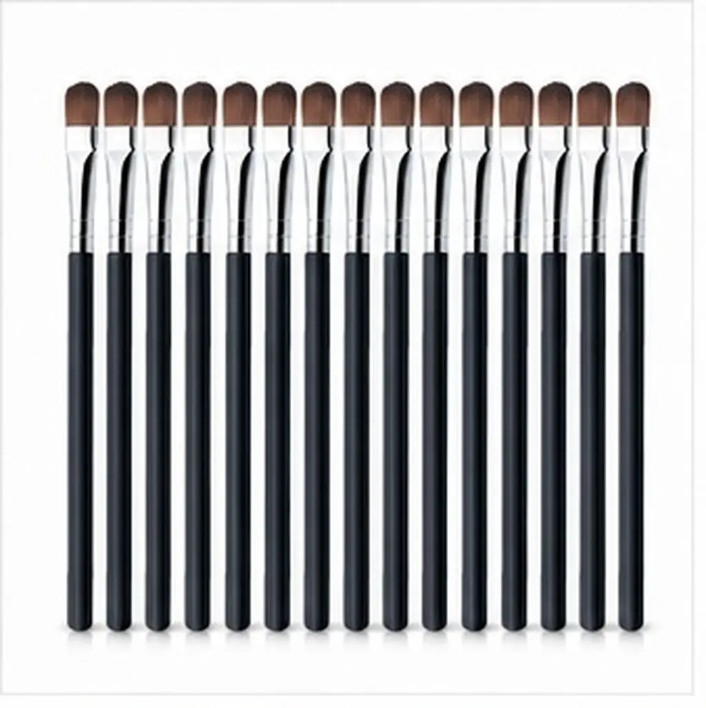 100Pcs Cosmetics Eye Brushes Professional Eyeshadow Blending Brush Set for Makeup Application Eye Shadow Brush