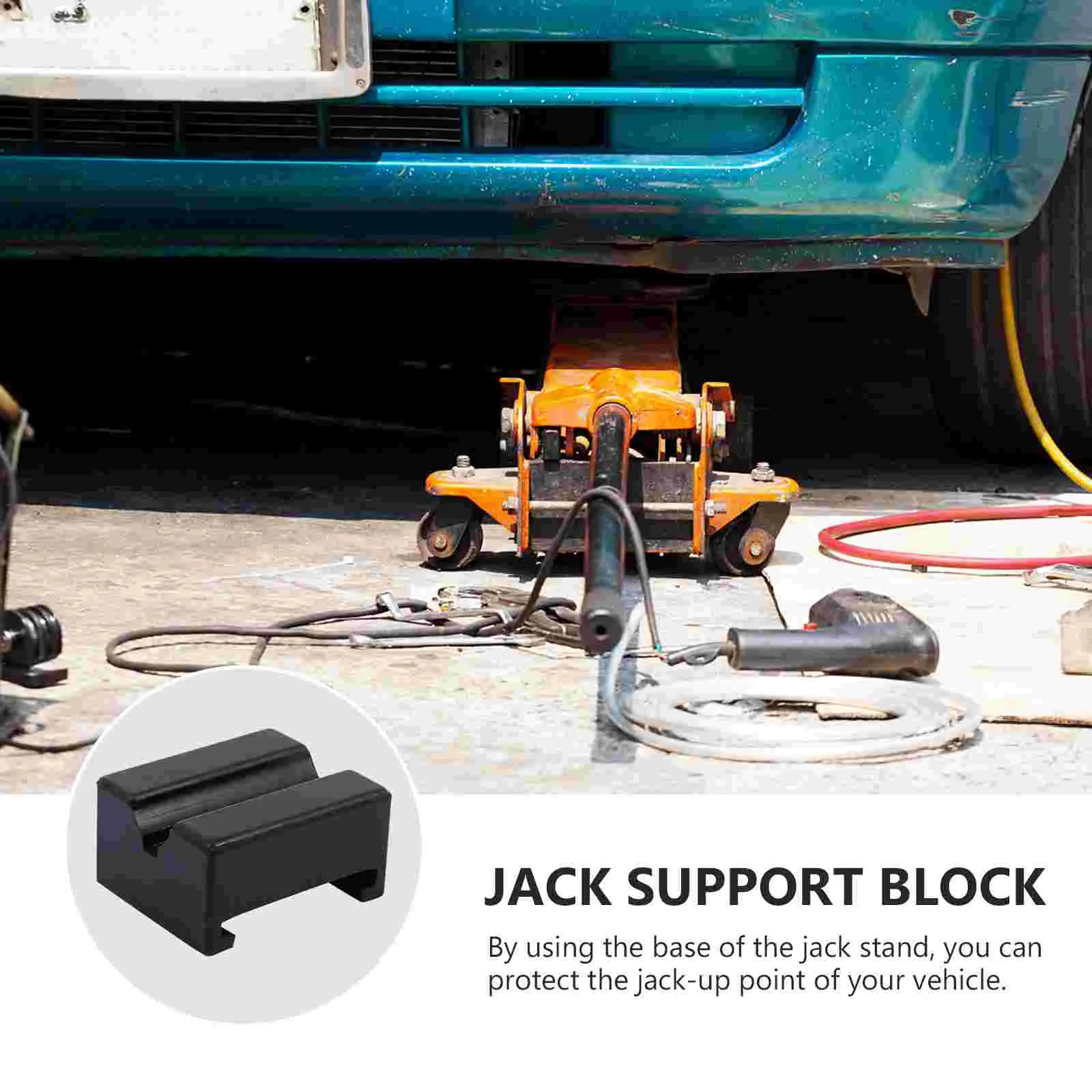 Rv Jacks Support Block Heavy Duty Rubber Pads Banjo Bracket Hooks Black Frame Rail Adapter