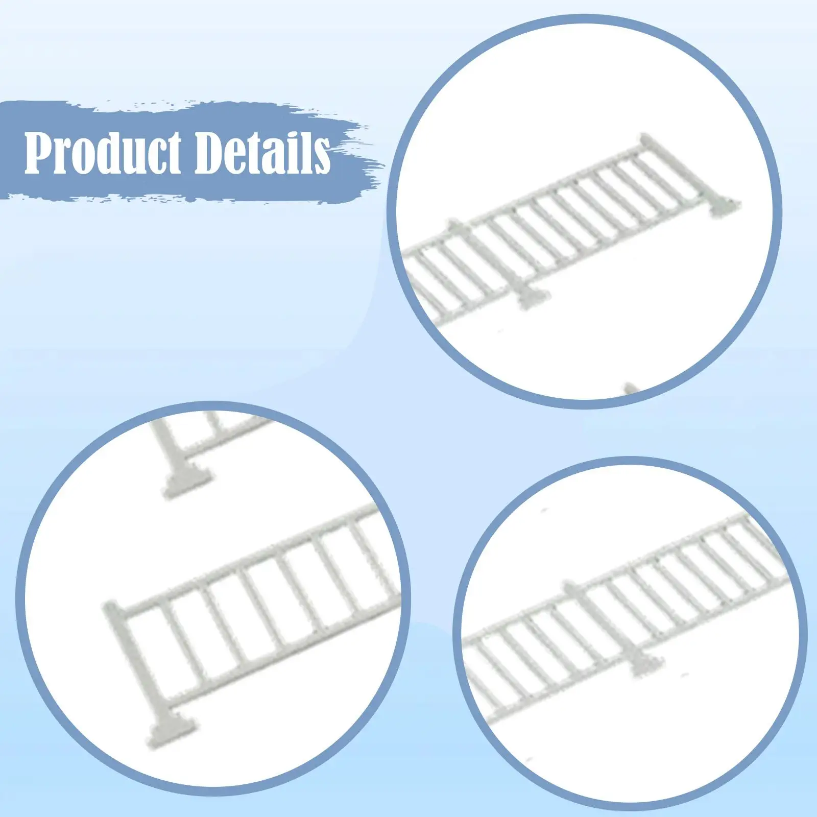 2 peças modelos de cerca modelo de trilhos de trem para layouts arquitetônicos jardim de fadas