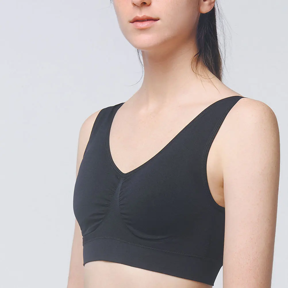 

3Pcs Yoga Bras Wirefree Soft Breathable Sports Underwear Running Fitness Workout Bras for Women Sports Bra Yoga Bra