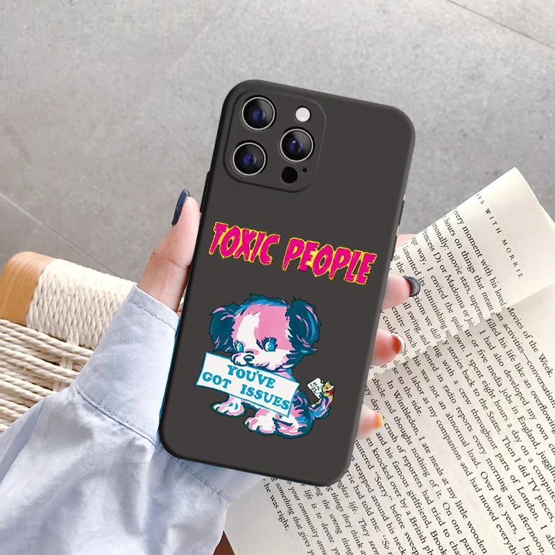 Funny Fine Styles Phone Case For iPhone 11 12 13 14 15 16 Pro Max 14 15 16 Plus My Life is Crap Black Soft Silicone TPU Case