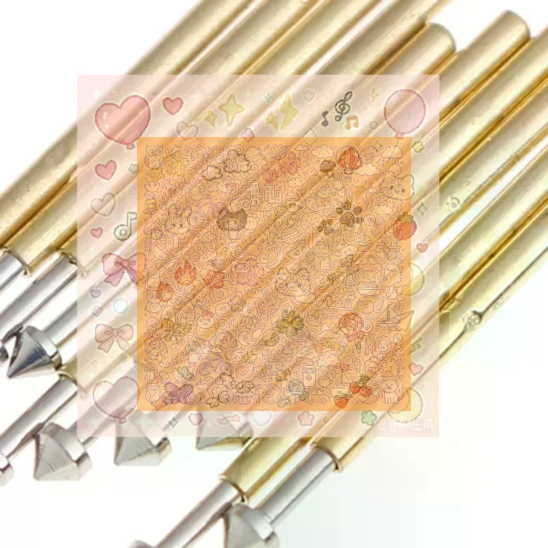 100Pcs P75-E2/E3 spring test probe pogo pin 1.3/1.5mm conical head 1.0mm thimble