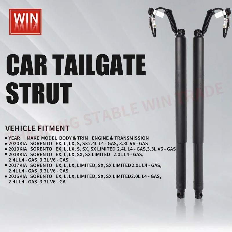 Pair Tailgate Power Lift Support Shock Strut for Kia Sorento 2016-2020 Sport Utility 4Dr Only 81770C5100 81770-C5100