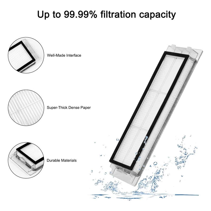 ملحقات المكنسة الكهربائية ، فرش ، مجموعات أقمشة الممسحة ، قطع غيار فلتر بديلة لروبوت mooborock S50 و S55 و S6