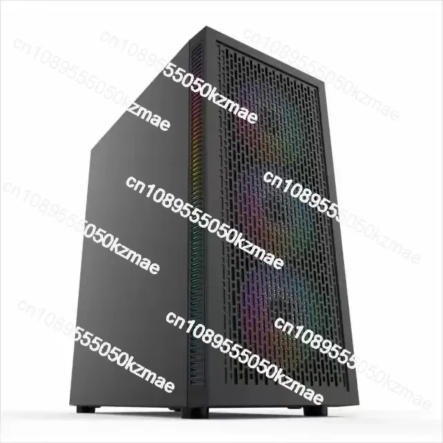 Cross-border Hurricane 2 Glass Side Panel Case | E-ATX Desktop Case Supports Dual X79/X99 CPU Motherboards - Black