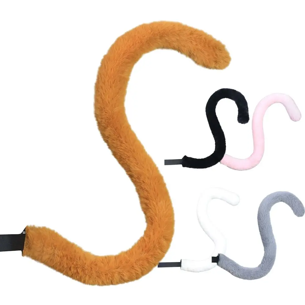 Nouvelle Queue de Chat en Peluche Moelleuse pour Cosplay, Longue et Faite à la Main, Accessoire de Cosplay Adorable pour Fêtes et Spectacles