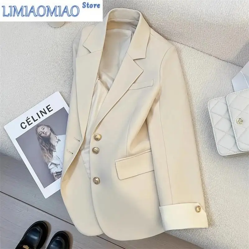 Nuevo Blazer para mujer, abrigo informal con temperamento para primavera y verano, prendas de vestir exteriores para mujer, versión coreana, chaqueta de traje versátil para mujer