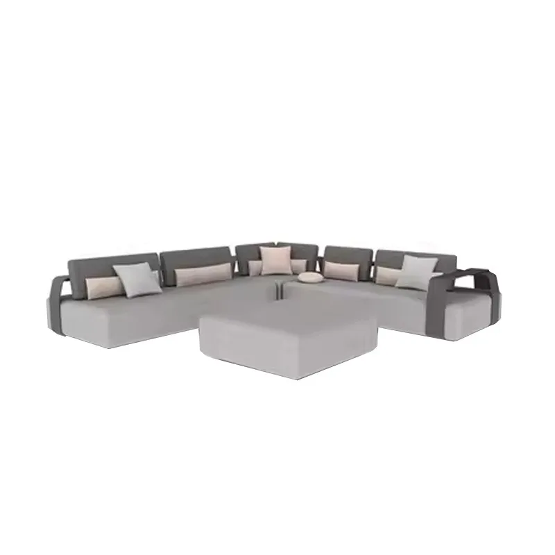 

Outdoor villa terrace sofa combination hotel courtyard garden metal sofa furniture