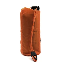 Barraca do tubo do abrigo do PE com saco de pano Barraca do tubo da emergência Paracord para caminhadas Camping ao ar livre 95X59Inch, 2 pessoas