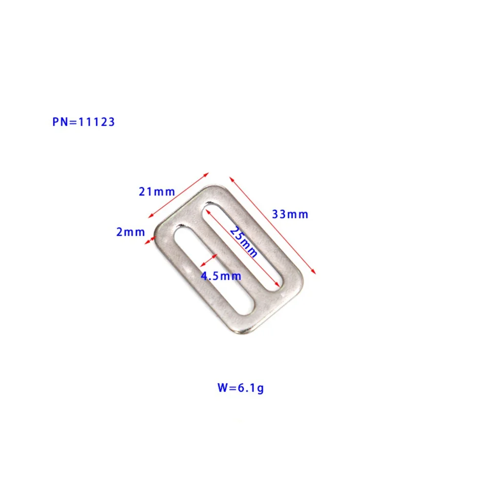 Fashion Hot Buckle Slide Ring Slide Rretainer Scuba Silver Stainless Steel Portable Anti-corrosion Buckle Fixed