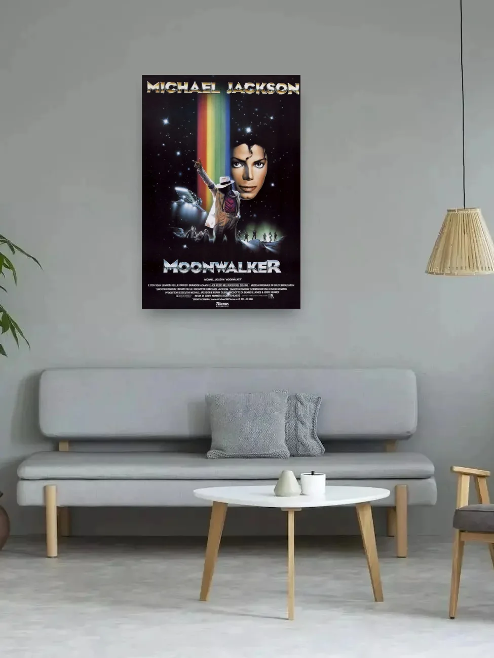 1988 Michael Jackson Moonwalker Movie, Art Picture Print Silk Poster, Home Wall Decor