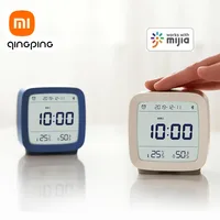 Reloj despertador inteligente Xiaomi Cleargrass Qingping, Control inteligente, pantalla de temperatura y humedad, pantalla LCD, luz nocturna ajustable