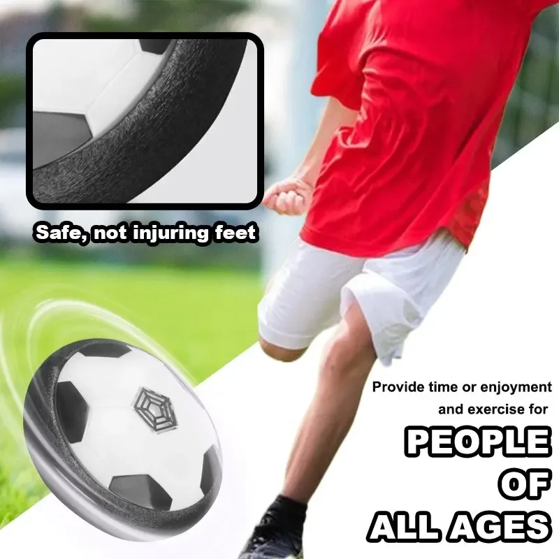 

Hover Soccer Ball Air Cushion Floating Foam Football LED Flashing Indoor Outdoor Sports Interactive Training Toy Birthday Gift