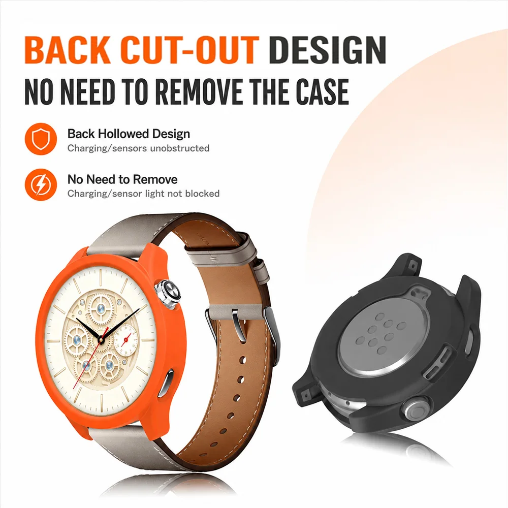 Soft Protective Cover for Xiaomi Watch S5 Silicone Case Shell Hollow Protector for Miband S5 Anti-drop Bumper