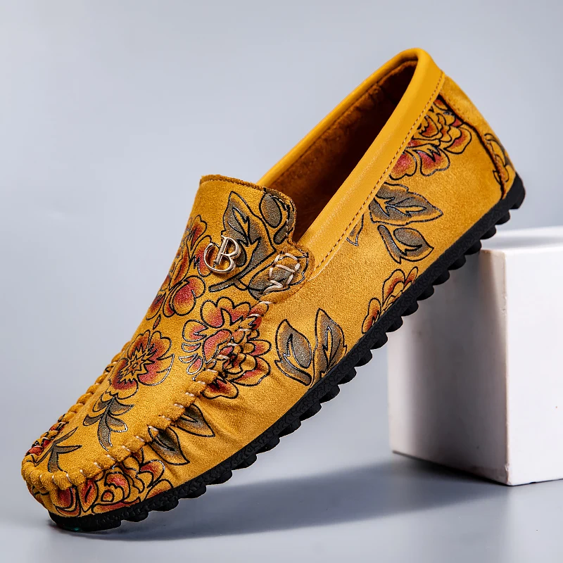 Formal Italian Shoes Men Handmade Leather Loafer Casual Driving Flats Slip-on Shoes Luxury Comfy Moccasins Loafers Shoes for Men