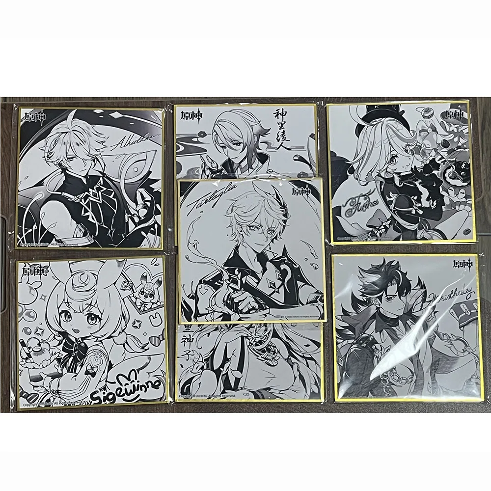 

Unofficial Genshin Impact Merch Color Board Alhaitham Furina Ayato Sigewinne Wriothesley Yae Miko Tartaglia (Not Official)