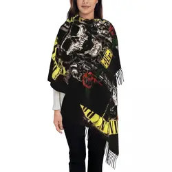 Custom Printed Guns N Roses 85 Scarf Men Women Winter Warm Scarves Heavy Metal Shawls Wraps