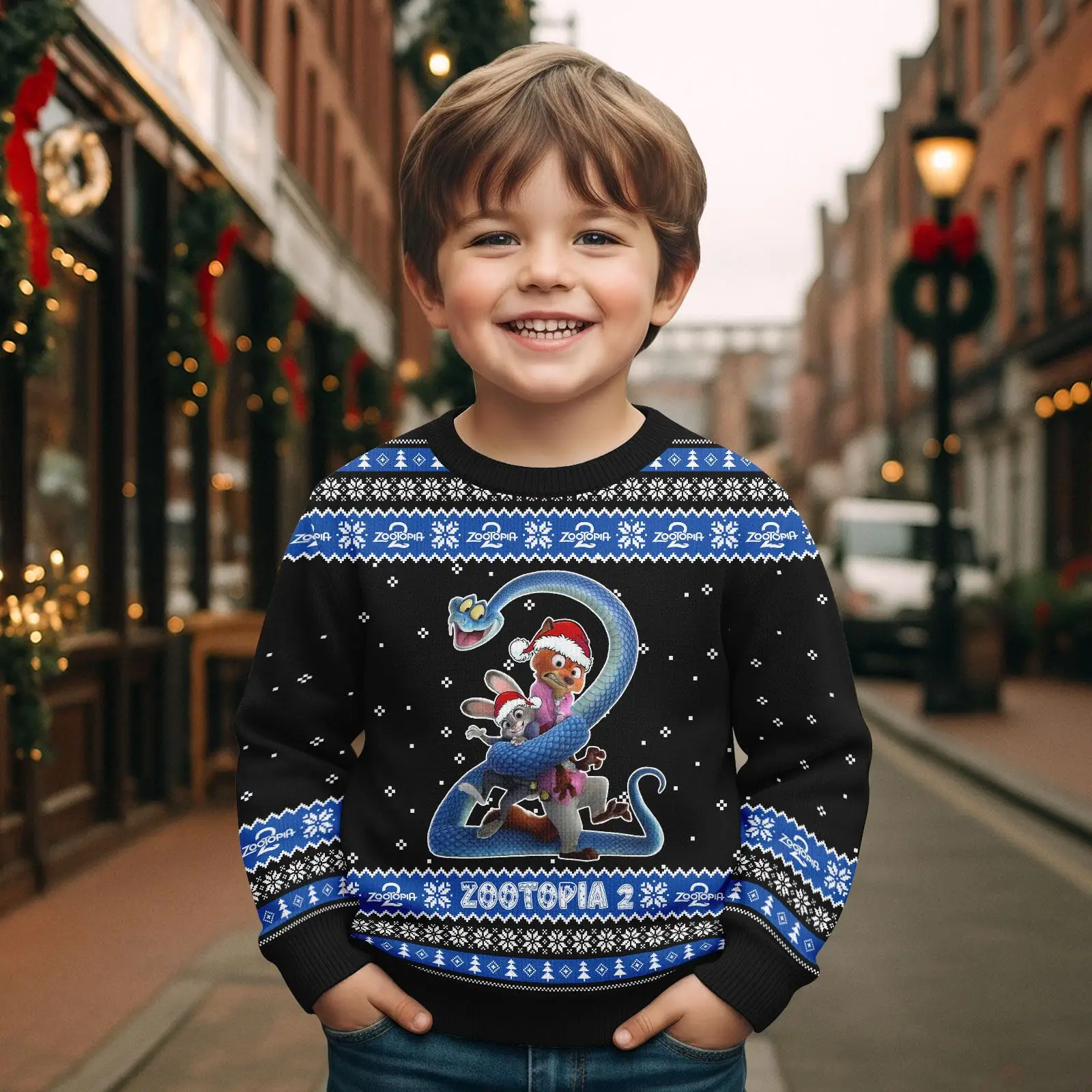 

2025 Christmas Gift Zootopia 2 Nick Judy Print Hoodie Sweatshirt Fashion Long Sleeve Crewneck Hoodie Casual Fall Winter Hoodies