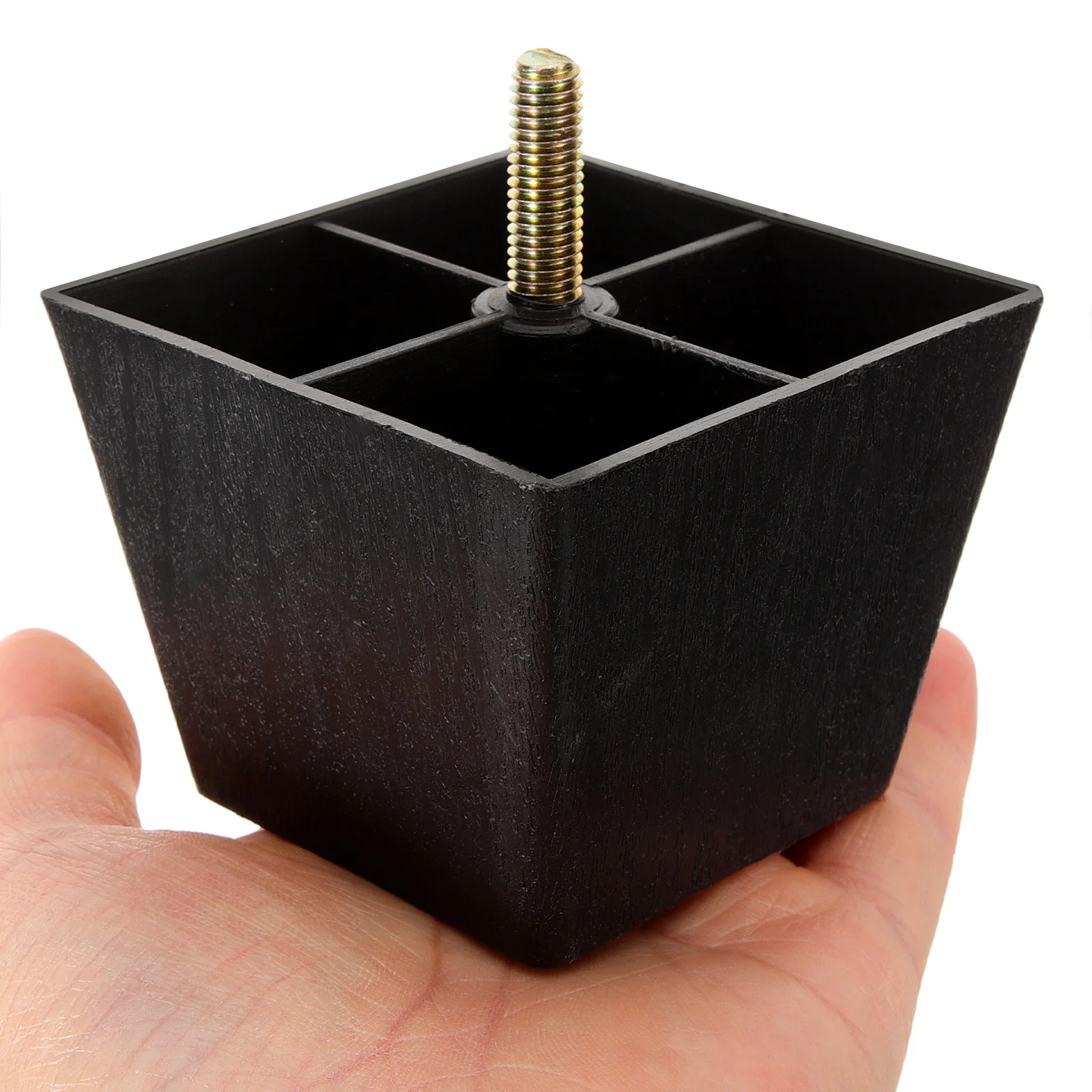 4Pcs Replacement Sofa Legs Square 3 Inch Furniture Feet for Couch Cabinet Dresser Heavy Duty Height Adjustable