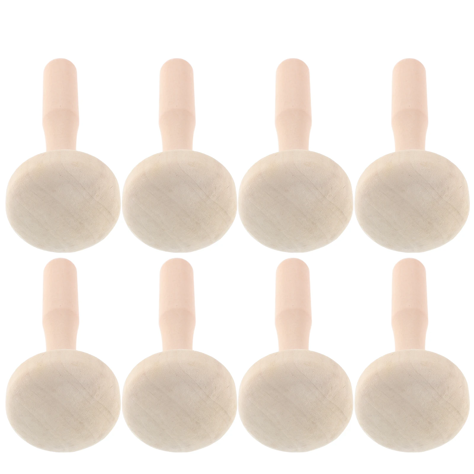 

8Pcs Wood Printmaking Tools Set DIY Carving Ink Rollers Art Rubbing Tools for Tiny Mushroom Flower Crafts Painting Supplies