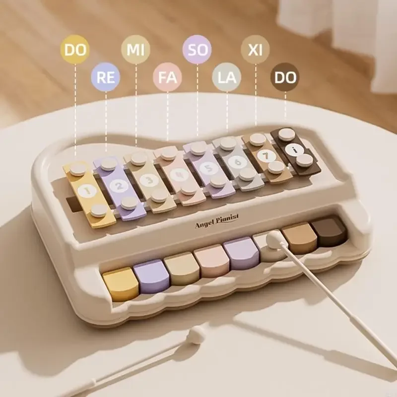 أداة عزف موسيقى تفاعلية لعبة إكسيليفون للأطفال الصغار تشجع على تطوير الإيقاع والاستكشاف السمعي الإبداعي 15UB #1