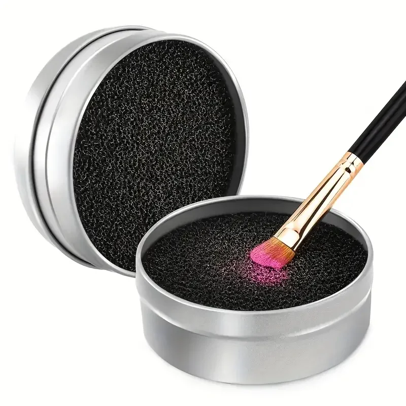 1pc Instant Makeup Brush Cleaner -Quick-Dry Sponge Tool for Seamless Color Switch - Essential for Eye Shadow Brushes Application