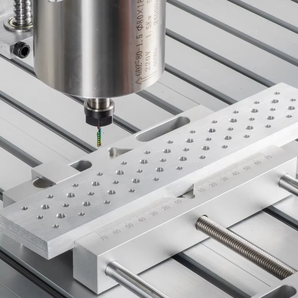 ใหม่ CNC Parallel-Jaw Vice อลูมิเนียมแบนแหนบรองสําหรับ CNC แกะสลักเครื่องมิลลิ่งยี่ห้อแกะสลัก