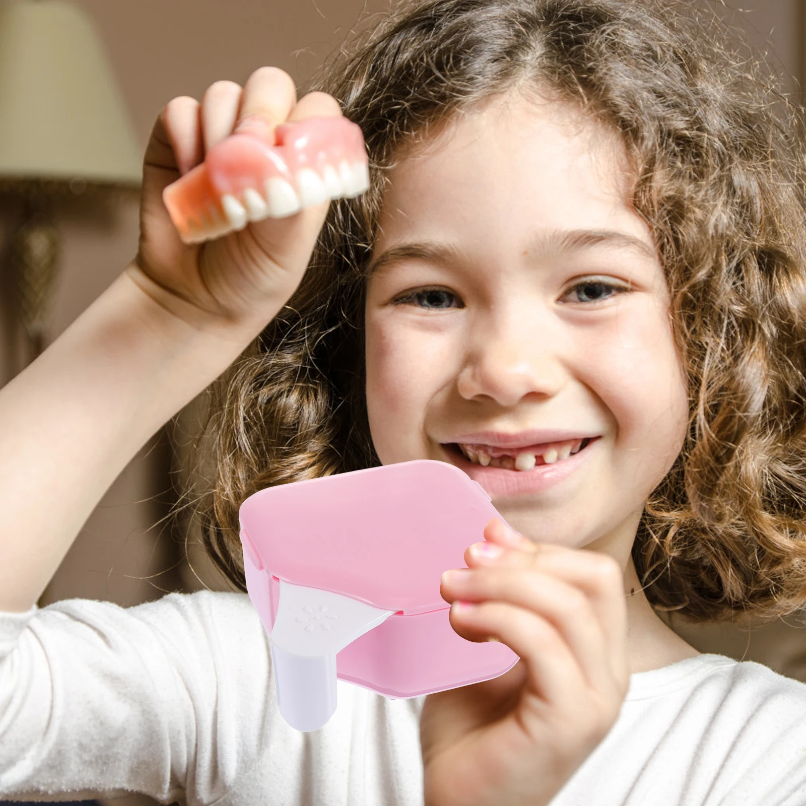 

2pcs Denture Box thodontic Retainer Cleaning Container Storage Double Layer Case PP Dental Portable Lightweight Safe