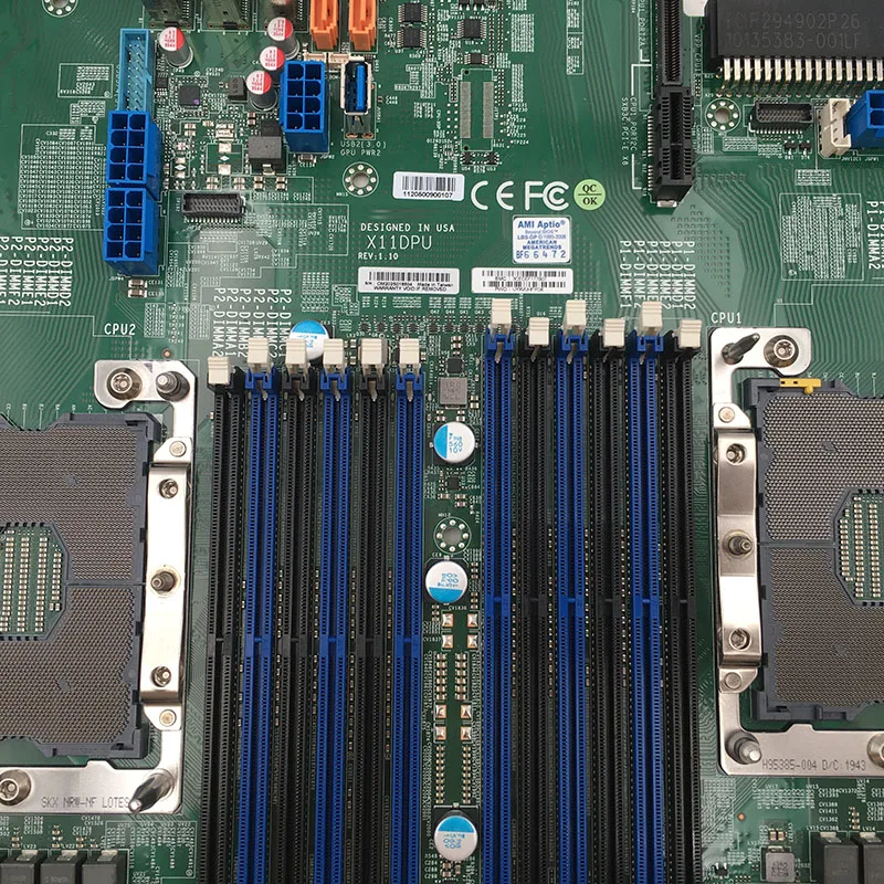 X11DPU For Supermicro Server Motherboard NVMe x4 Internal Port Scalable Processors LGA-3647 DDR4 PCI-E 3.0