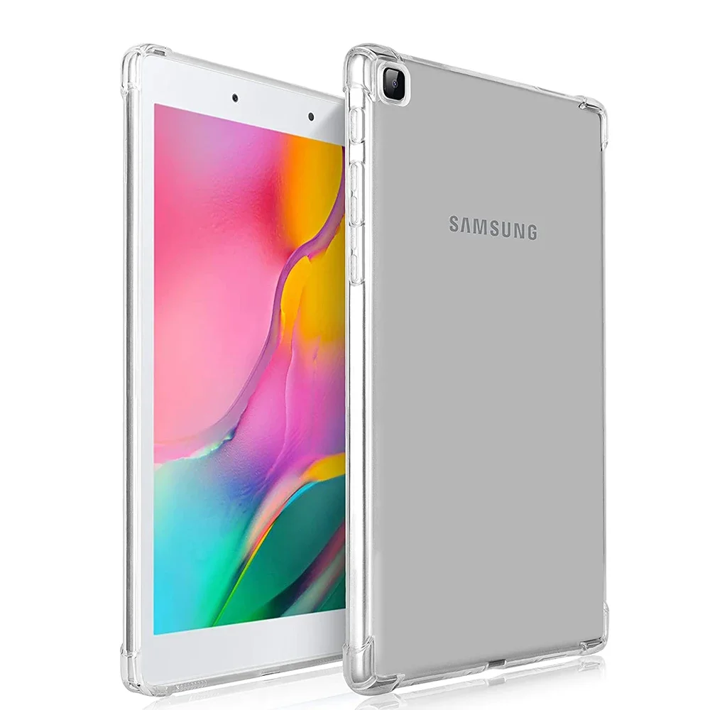 Shockproof Silicone Case For Samsung Galaxy Tab A 10.1 2019 SM-T510 SM-T515 Tablet Case Flexible Clear Transparent Back Cover