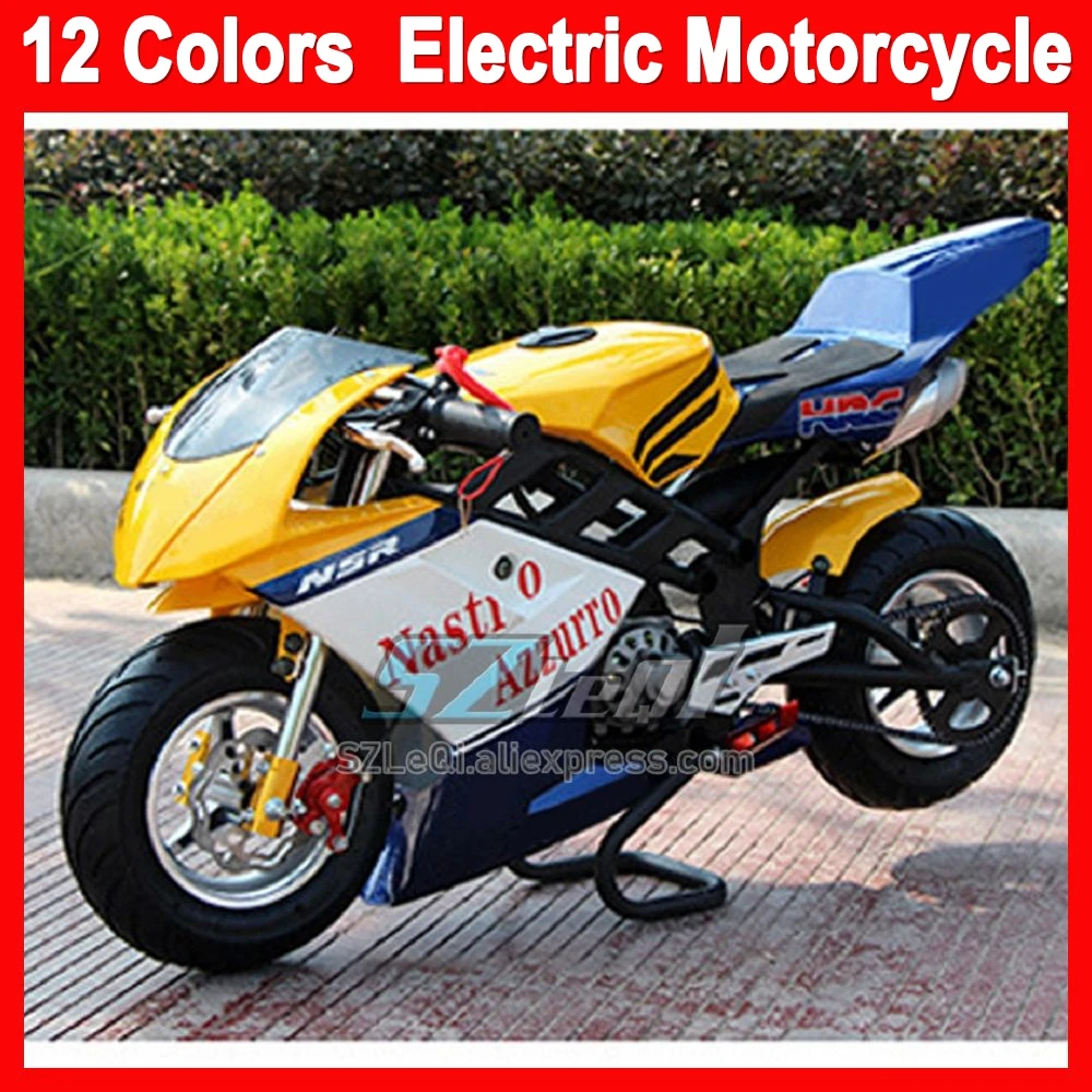 500W Motor Electric ATV OFF-road E-MOTO Motorcycle Green Blue Orange Red Racing MOTO Trail Dirt Bike Motorbike For Adult Child