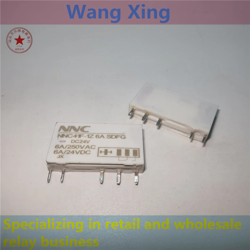 

NNC41F-1Z 6A SDFG DC24V Electromagnetic Power Relay 5 Pins