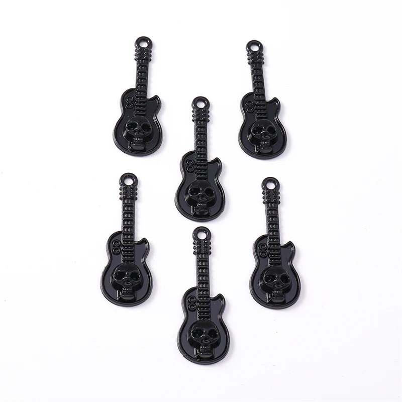 

Duarte 20Pcs/Lot Cute Metal Music Skeleton Guitar Charms Pendants for Jewelry Making Drop Earrings Necklaces Bracelets DIY Gifts