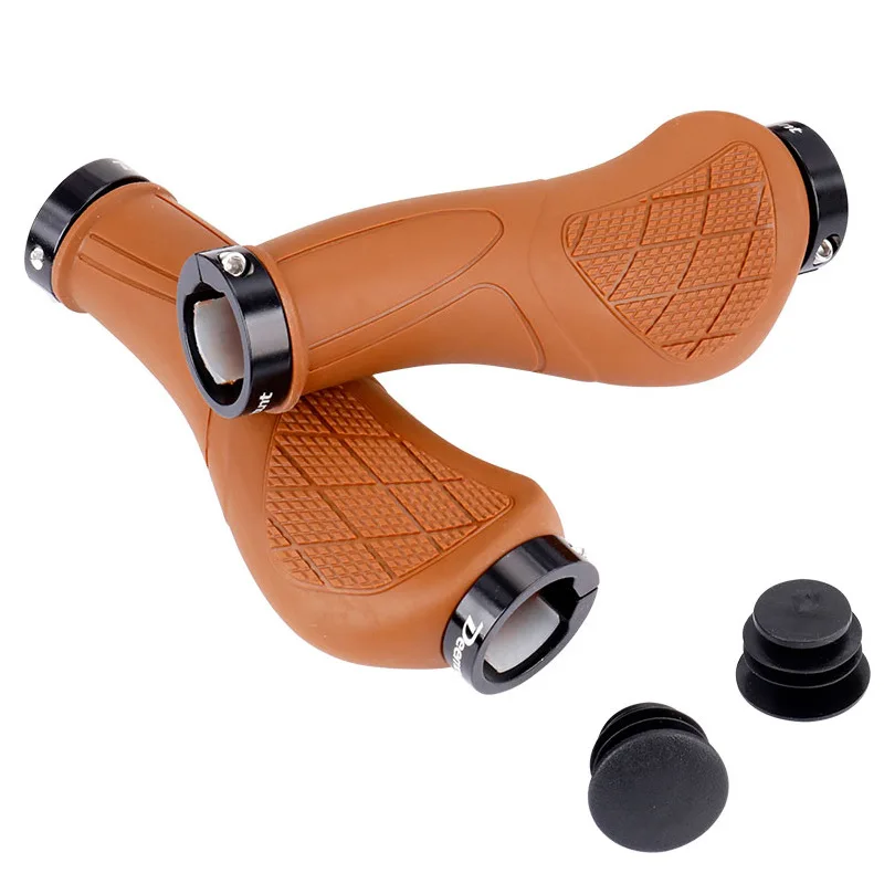 

New Mountain Bike Rubber Handlebar Bilateral Locking Vice Handle Bicycle Parts Bicycle Handlebar Grip