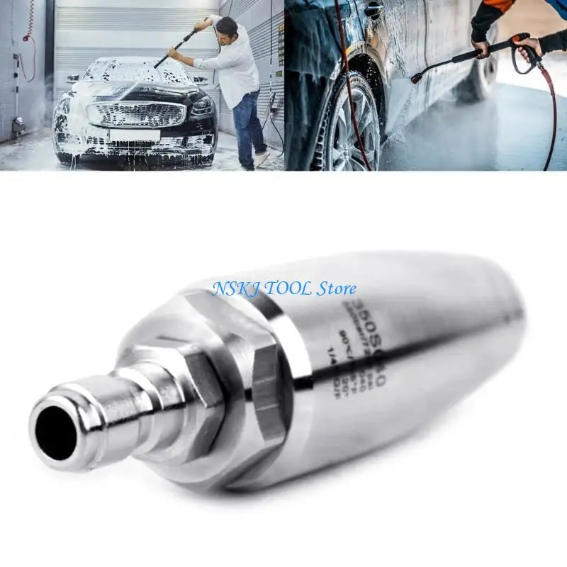 

L8RC Quick-Connect High-Pressure Washer Nozzle Chrome Plated and Ceramic