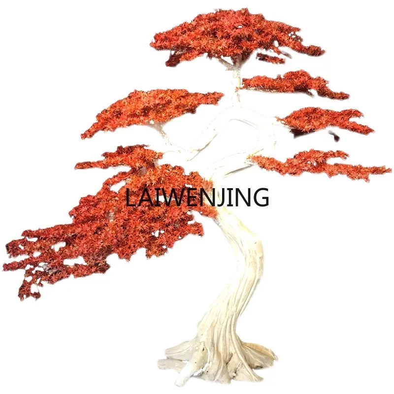 

LYN simulated red maple tree plant floor-to-ceiling living room exhibition hall hotel simulated tree landscaping