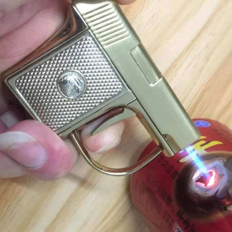 

Military Model All-metal Portable Mini Gun Lighter Straight-in Windproof Cigarette Lighters & Smoking Accessories Glock Pistol