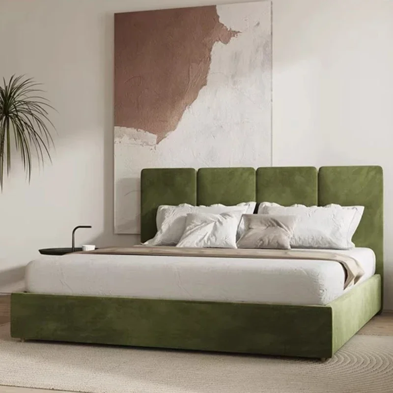 

Twin Upholstered Bed Dressing Headboard Frame Bedroom Bed Lounge Sleeping Camas Matrimoniales House Accessories
