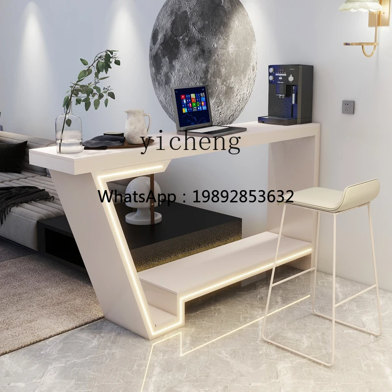 

G-Z1 rock slab bar table home creative family living room sofa high table strip