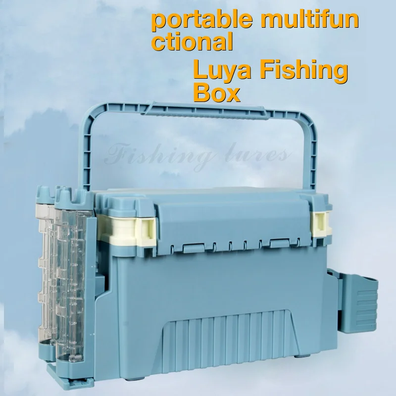 

Fishing Suitcase Equipment Storage Bag Tackle Box Goods Toolbox Lures Tool Organizer Boxes Accessories Plastic Carp Carpfishing