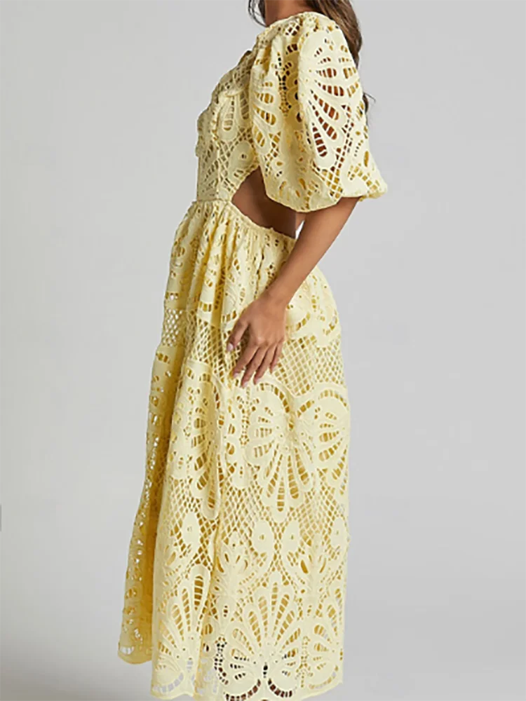 Robe de soirée trapèze courte découpée, col en v, classique, robes de bal d'anniversaire personnalisées