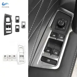 LHD Car Accessories Interior Door Armrest Window Lift Switch Button Frame Cover Trim For VW Tiguan 2017 2018 2019 2020 2021