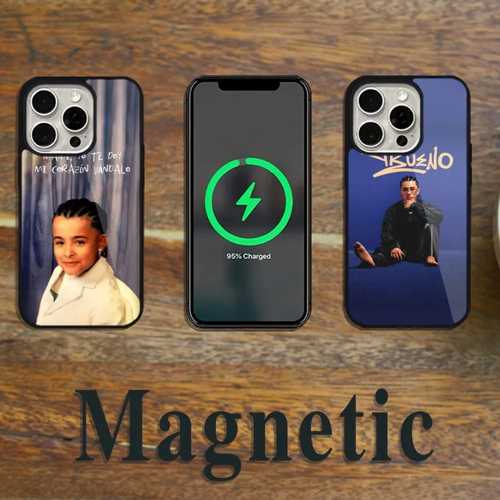 Singer Trueno El Ultimo Baile Phone Case Magsafe Magnetic For iPhone 11 12 13 14 15 Pro Max Plus Wireless Charging